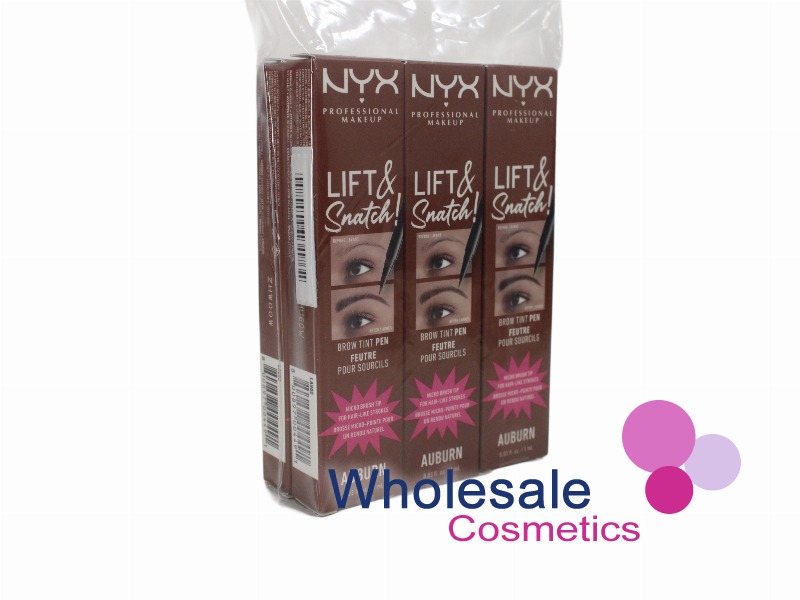 6 x NYX Professional Makeup Lift & Snatch Brow Tint Pen - 02 AUBURN